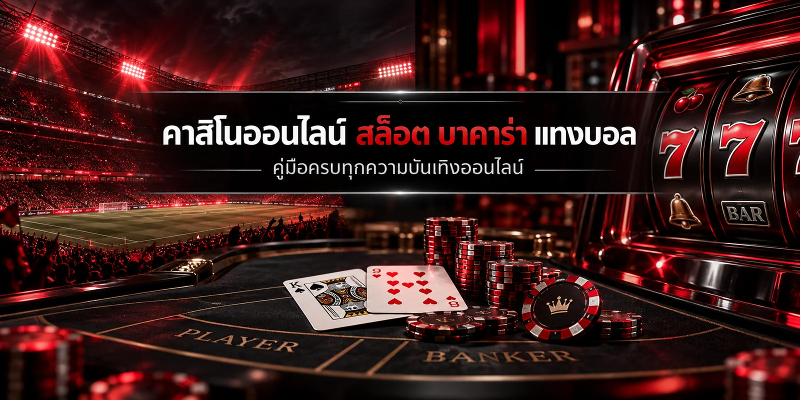 คาสิโนออนไลน์ สล็อต บาคาร่า และแทงบอล คู่มือความบันเทิงออนไลน์สำหรับผู้เล่นยุคใหม่